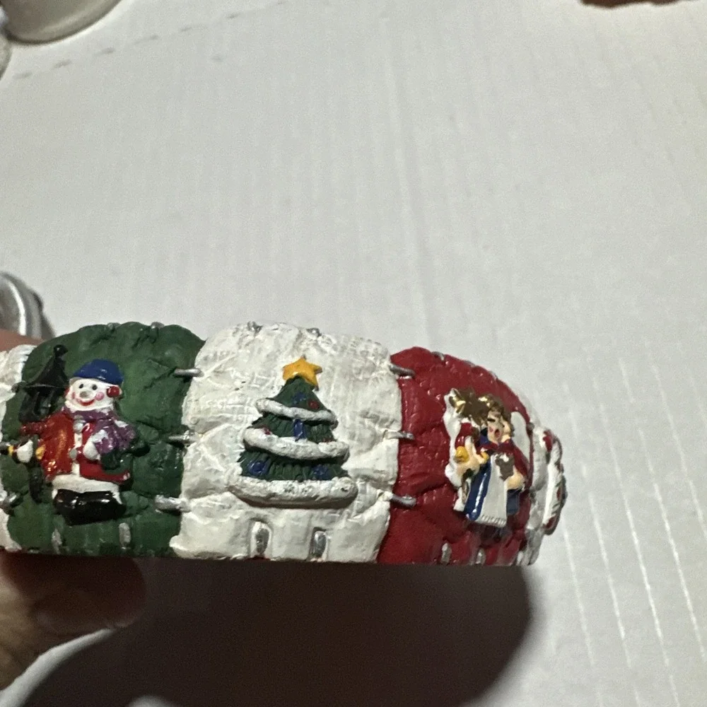 Vintage Christmas Candle Holder small 3.5